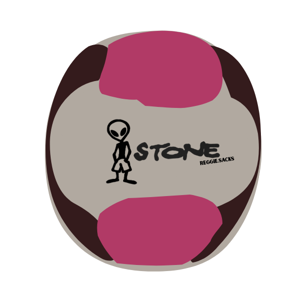 Mars hacky sack — maroon and pink